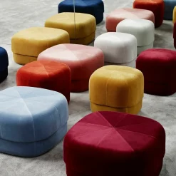 Pouf en velours 65 cm violet Circus Purple - Normann Copenhagen