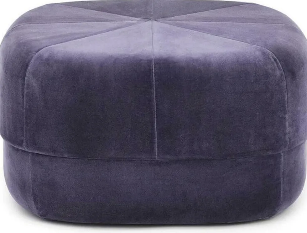 Pouf en velours 65 cm violet Circus Purple - Normann Copenhagen