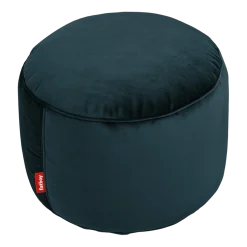 Pouf en velours pétrole Point - Fatboy