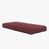 Pouf fauteuil convertible en coton bordeaux 95x90x42cm Cube - Karup Design