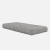 Pouf fauteuil convertible en coton gris 95x90x42cm Cube - Karup Design