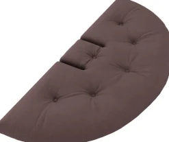 Pouf fauteuil en coton brown 75x80x60cm Mini Nido - Karup Design