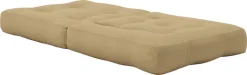 Pouf fauteuil en coton wheat beige 60x68x24cm Mini Cube - Karup Design