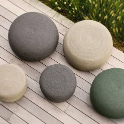Pouf gris 39 cm Circle - Cane-Line