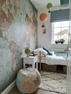 Pouf map monde enfant - Lorena Canals
