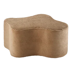 Pouf nuage en velours côtelé toffee 25x39,5cm Cloud pouffe - Wigiwama