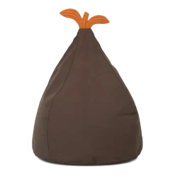 Pouf poire pour enfants en coton biologique vert foncé Pear Bean - Ferm Living