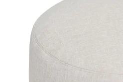 Pouf rond en polyester gris 70x40cm Point Large - Fatboy