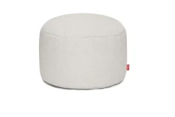 Pouf rond en polyester gris 70x40cm Point Large - Fatboy