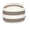 Pouf rond en polyester rayé cacao 70x40cm Point Large - Fatboy