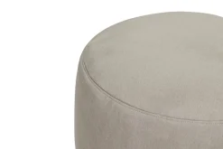 Pouf rond en polyester taupe 70x40cm Point Large - Fatboy
