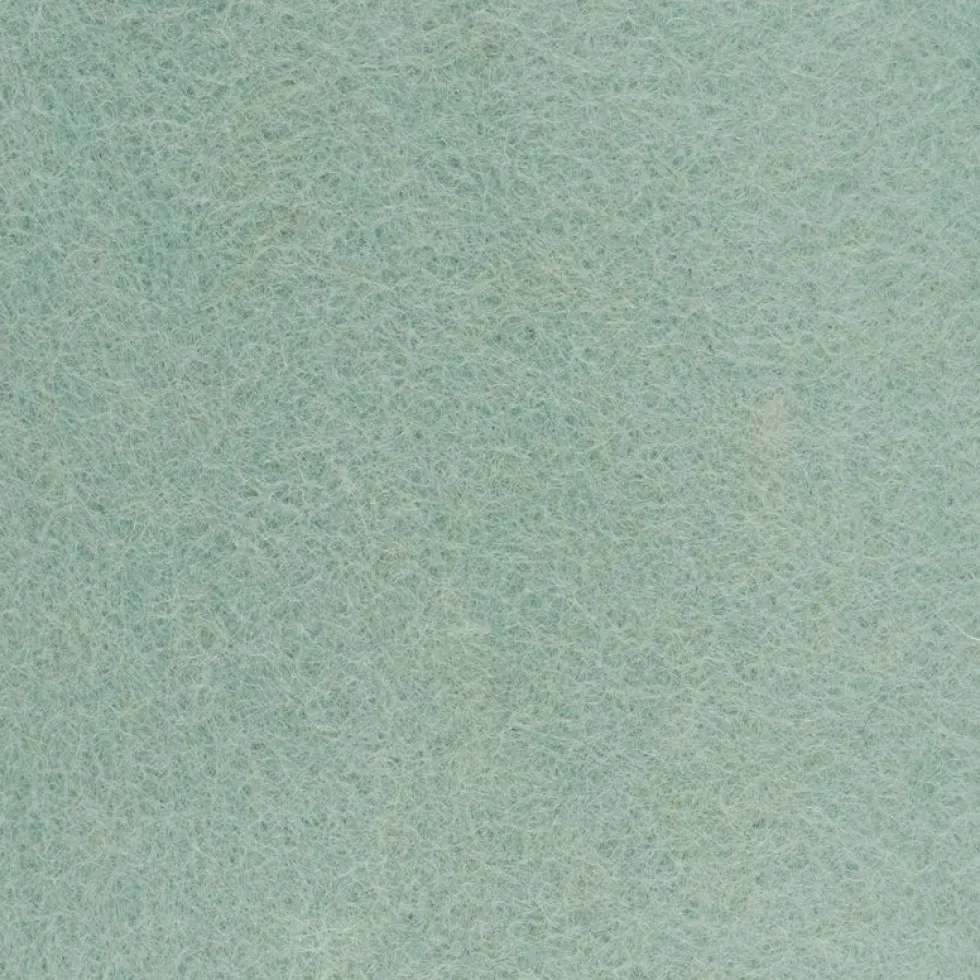 2 Poufs en laine corail et turquoise-gris Felix et Fine - myfelt