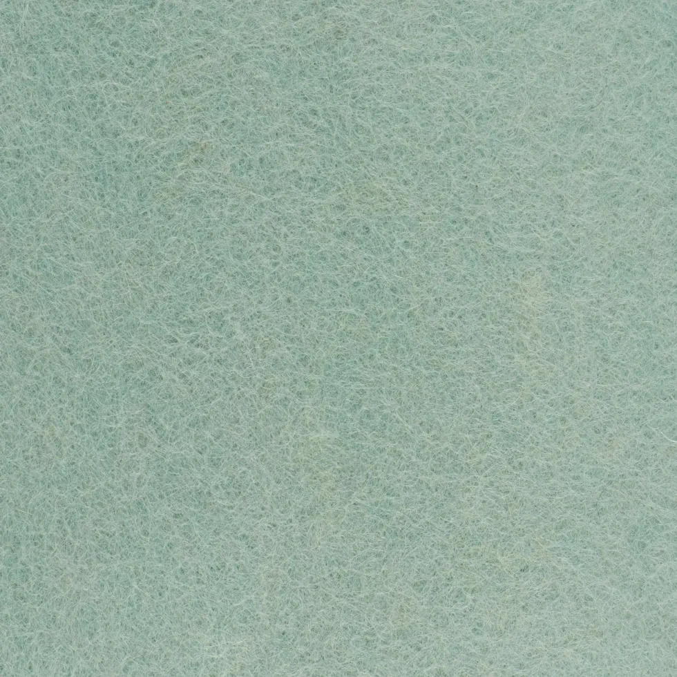 2 Poufs en laine corail et turquoise-gris Felix et Fine - myfelt