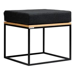 Pouf sur plateforme en bois et en acier Tensio - Custom Form
