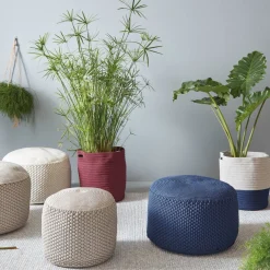 Pouf taupe Berenice - Meme Design