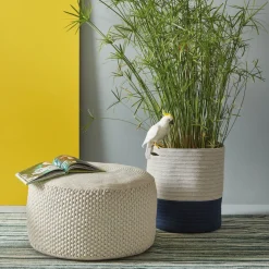 Pouf taupe Berenice - Meme Design