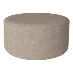 Pouf tissé à plat en lin et coton sable 90x40cm Zyl - Bolia