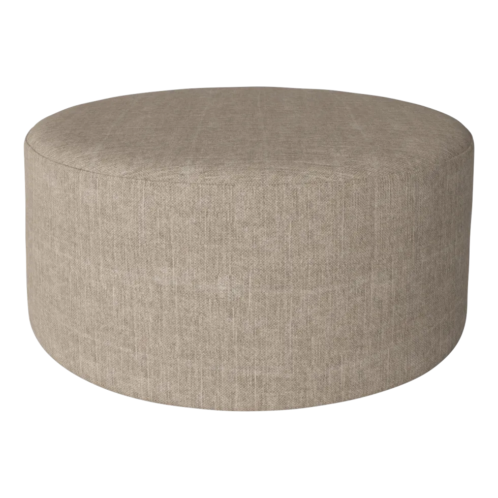 Pouf tissé à plat en lin et coton sable 90x40cm Zyl - Bolia