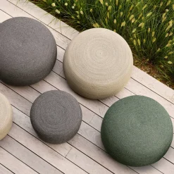 Pouf vert 43 cm Circle - Cane-Line