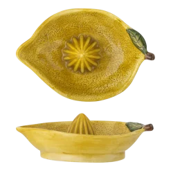 Presse-citron Limone en grès jaune Bloomingville