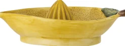 Presse-citron Limone en grès jaune Bloomingville