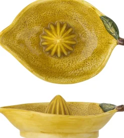 Presse-citron Limone en grès jaune Bloomingville