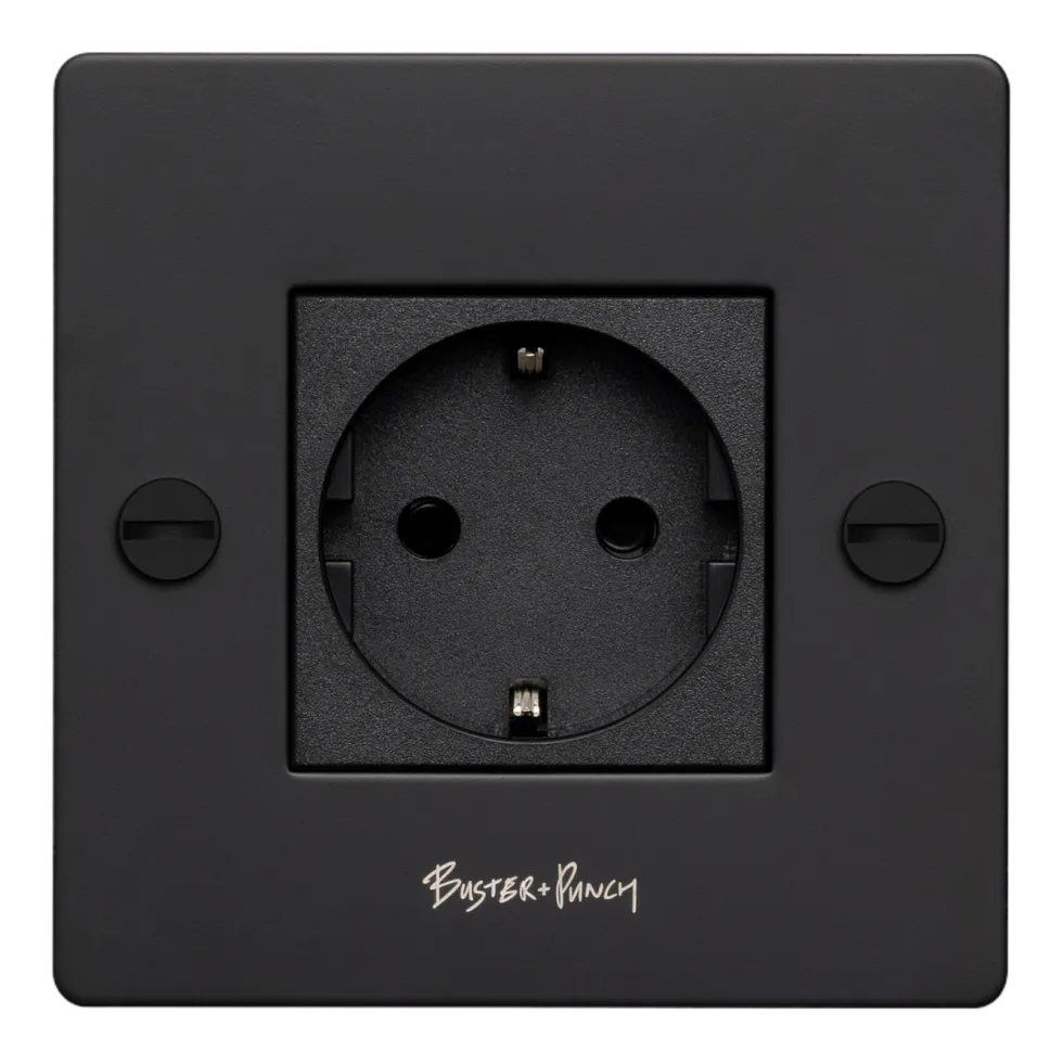 Prise 1G noire Socket - Buster+Punch
