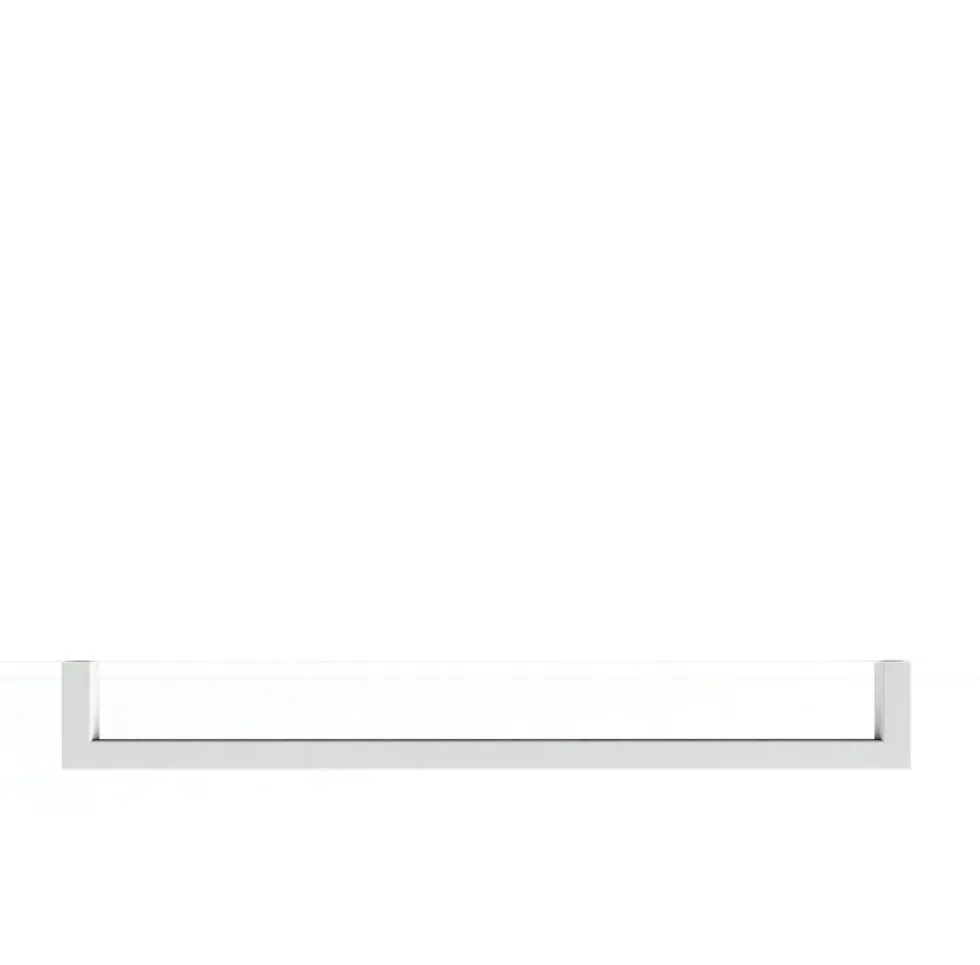 Rail à serviettes carré en acier blanc 85cm Vana - Metallbude