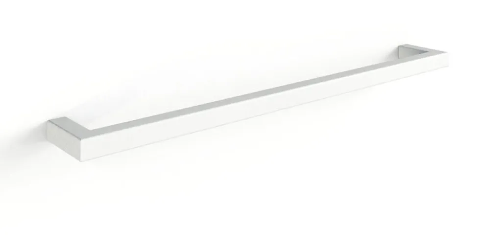 Rail à serviettes carré en acier blanc 85cm Vana - Metallbude
