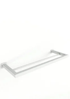 Rail à serviettes carré en acier blanc 50x17cm Stenni - Metallbude