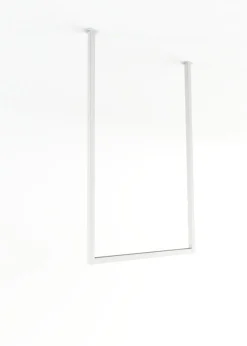 Rail à serviettes carré en acier blanc 50x80cm Tensi - Metallbude