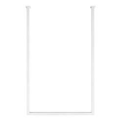 Rail à serviettes carré en acier blanc 50x80cm Tensi - Metallbude