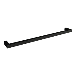 Rail à serviettes carré en acier noir 105cm Vana - Metallbude