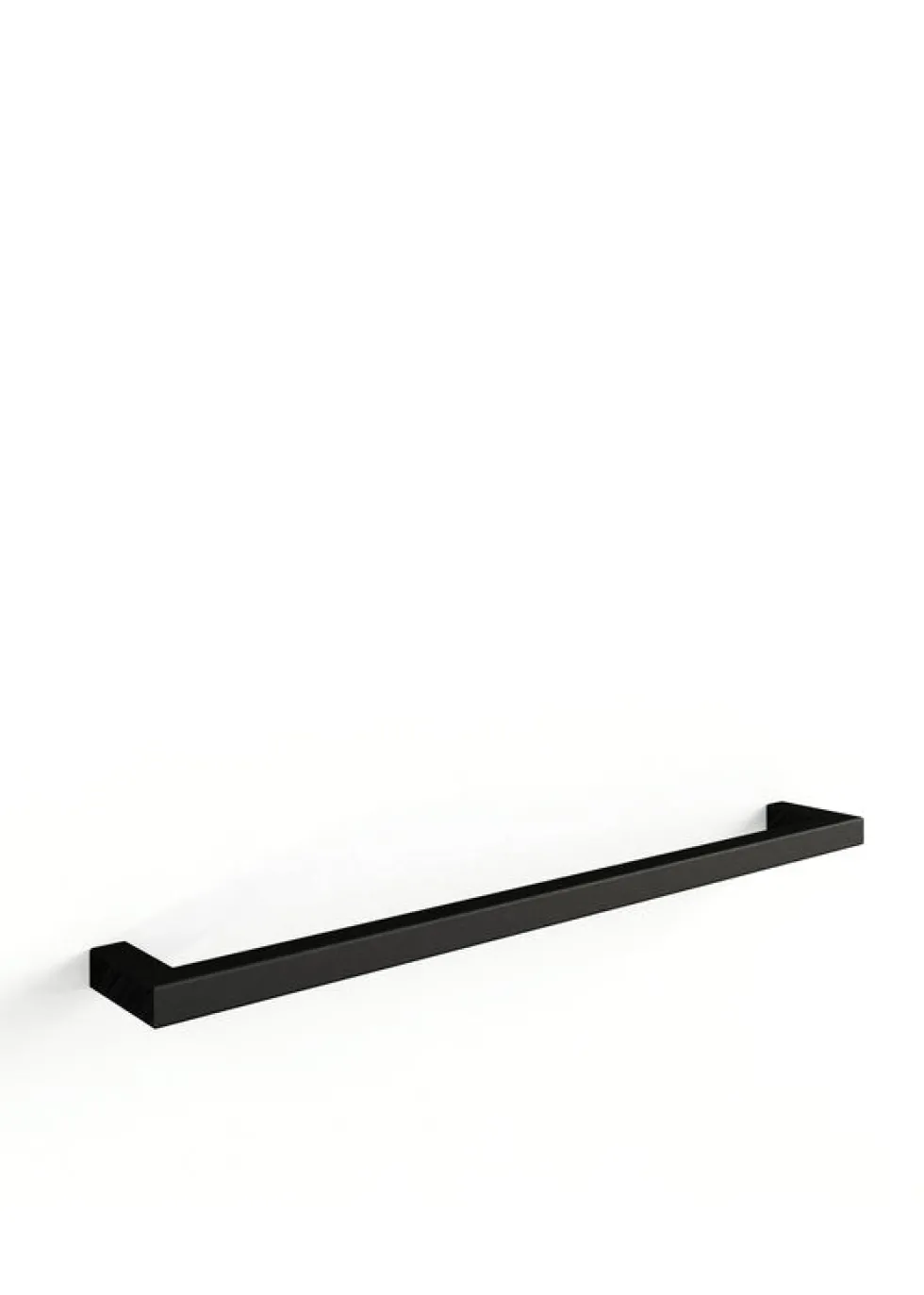 Rail à serviettes carré en acier noir 105cm Vana - Metallbude