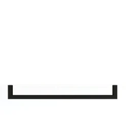 Rail à serviettes carré en acier noir 105cm Vana - Metallbude