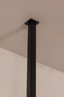Rail à serviettes carré en acier noir 50x60cm Tensi - Metallbude