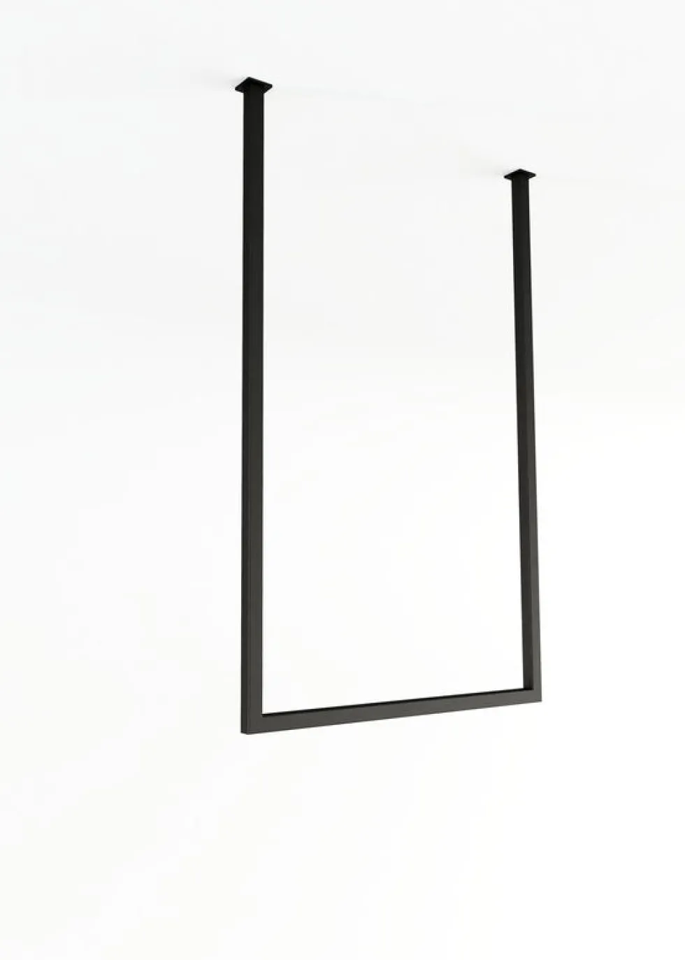 Rail à serviettes carré en acier noir 50x60cm Tensi - Metallbude