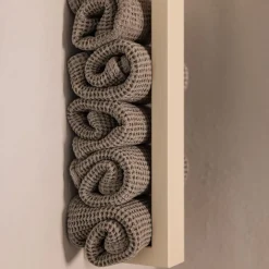 Rail à serviettes en acier beige cashew 50x10x4cm Nali - Metallbude