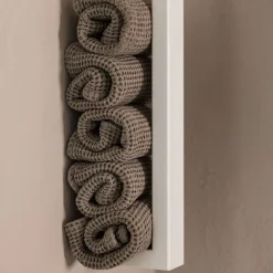 Rail à serviettes en acier blanc 50x10x4cm Nali - Metallbude