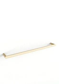 Rail à serviettes rond en acier beige cashew 55cm Vana - Metallbude