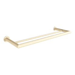 Rail à serviettes rond en acier beige cashew 50x17cm Stenni - Metallbude