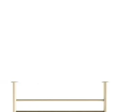 Rail à serviettes rond en acier beige cashew 50x17cm Stenni - Metallbude