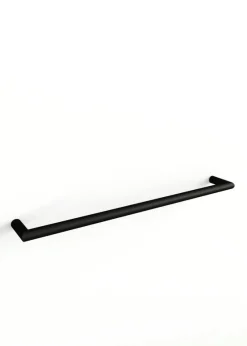 Rail à serviettes rond en acier noir 55cm Vana - Metallbude
