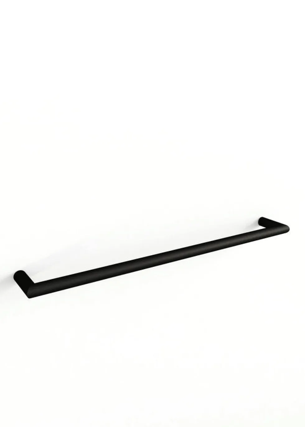 Rail à serviettes rond en acier noir 105cm Vana - Metallbude