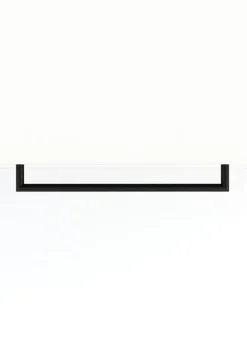 Rail à serviettes rond en acier noir 105cm Vana - Metallbude