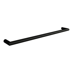 Rail à serviettes rond en acier noir 105cm Vana - Metallbude