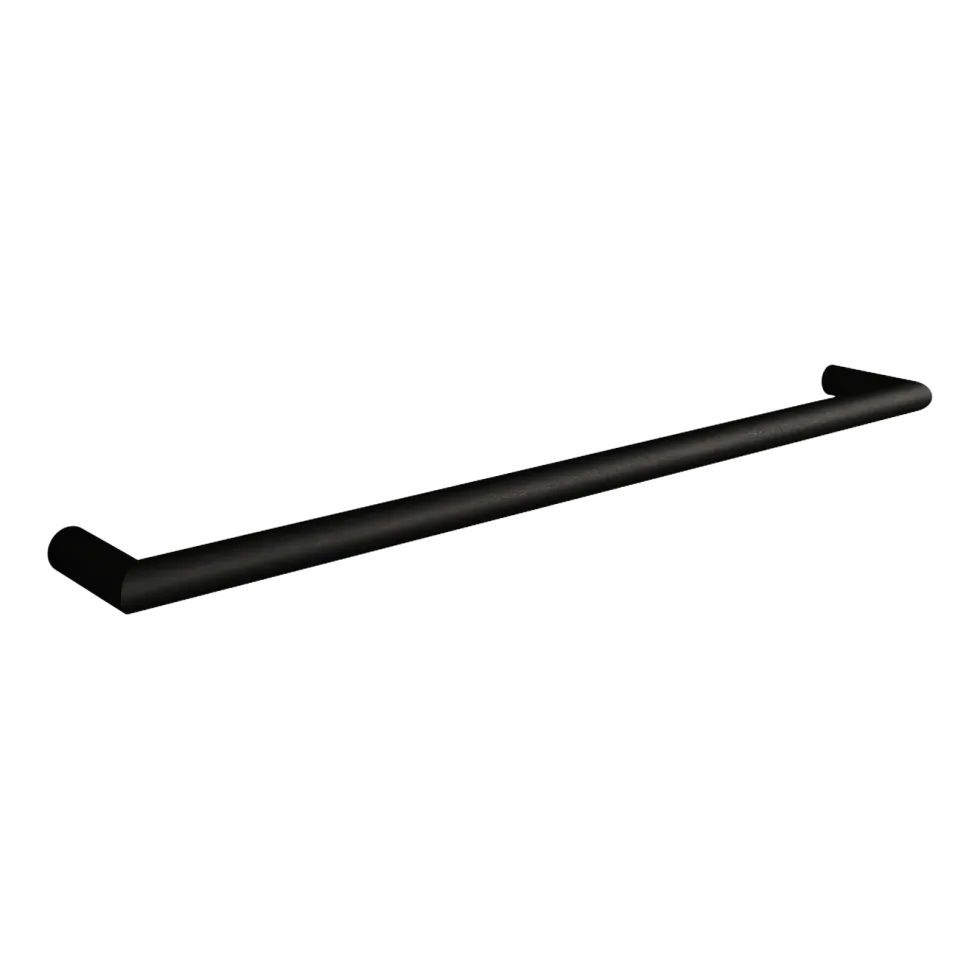 Rail à serviettes rond en acier noir 105cm Vana - Metallbude