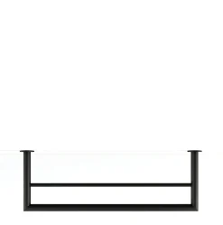 Rail à serviettes rond en acier noir 50x17cm Stenni - Metallbude