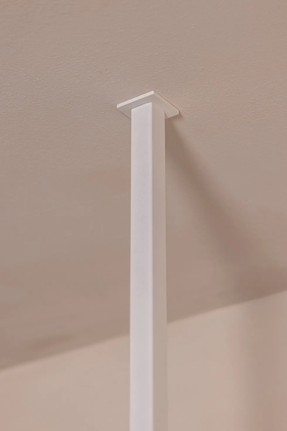 2 rails à serviettes carré en acier blanc 60-80x50cm Tensi - Metallbude