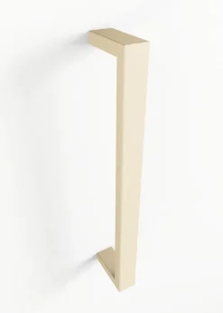 2 rails à serviettes en acier beige cashew 50x10x4cm Nali - Metallbude